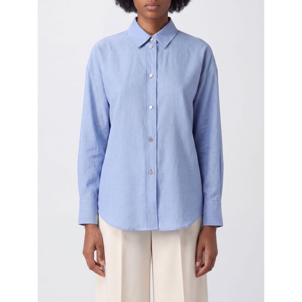 'S Max Mara Women 'S Max Mara Slim Fit Long-Sleeve Cotton Shirt